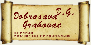 Dobrosava Grahovac vizit kartica